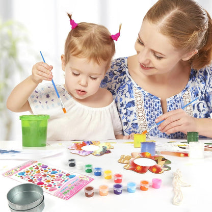 Kinder Vogelfutter Bastelset 2er Pack DIY Holz Paint Kit Outdoor Spielzeug