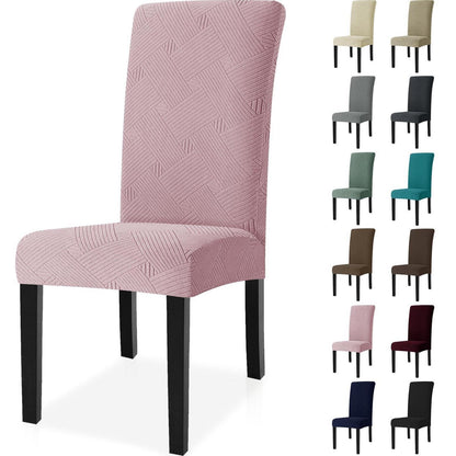 Stuhlhussen Stretch 2er Set Rosa – Abnehmbar & Waschbar