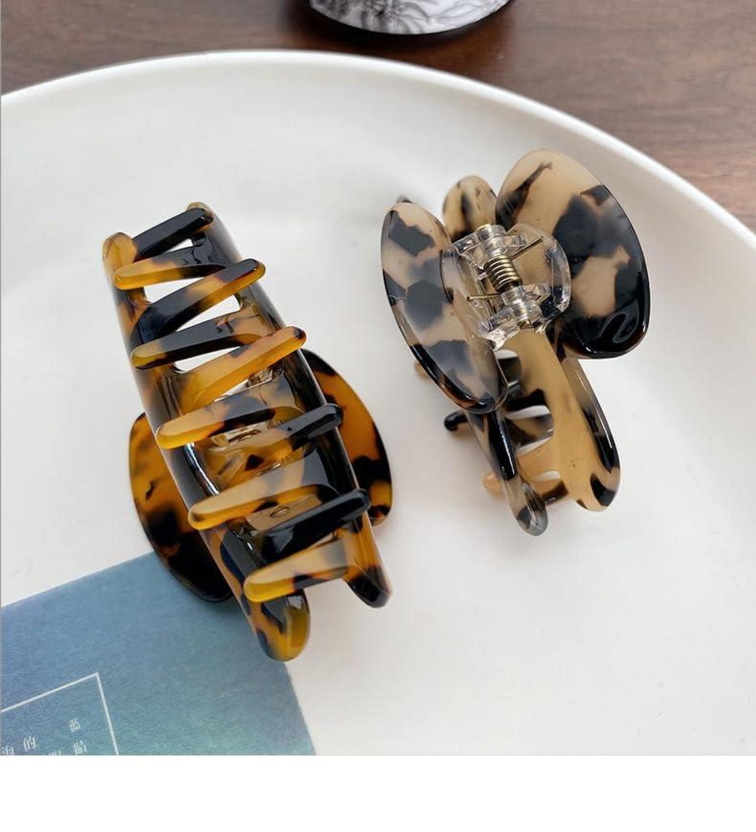 FSMILING 3er Set Haarklammern Damen Klein Mittelgroß Acetat Frauen Haarspangen