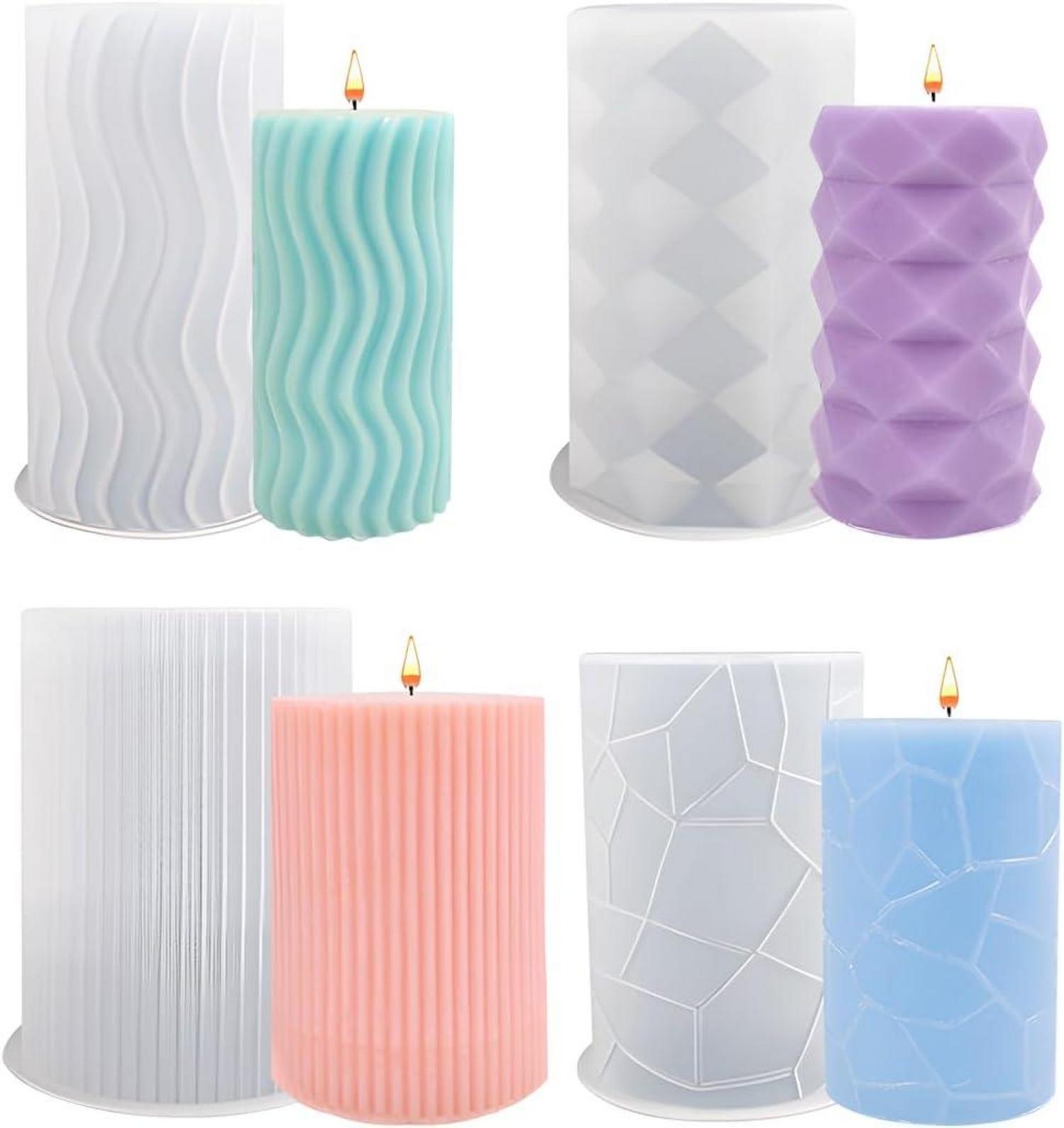 Silikon Kerzenformen Set für DIY Handwerk Home Dekor