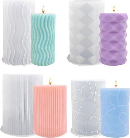 Silikon Kerzenformen Set für DIY Handwerk Home Dekor
