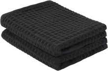 2er Pack Mikrofaser Geschirrtücher Schwarz 41x66cm