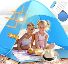 Pop-up Strandmuschel mit UV-Schutz 50 für 2-3 Personen
