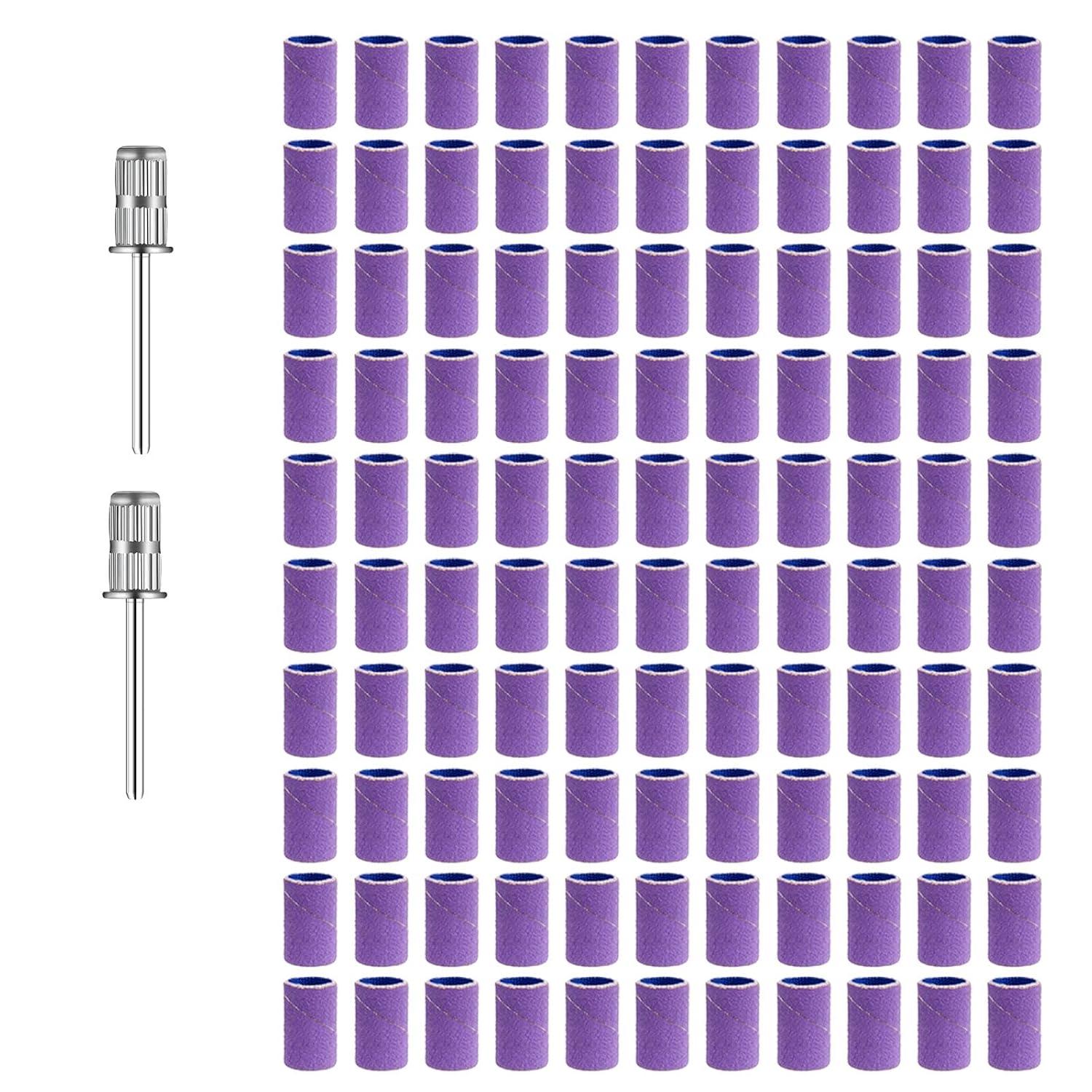 100 Stück professionelle Schleifbänder Nagelfräser Dorn-Bit-Set