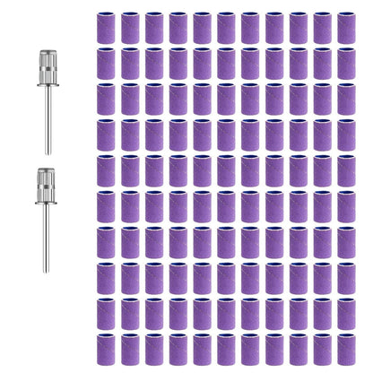 100 Stück professionelle Schleifbänder Nagelfräser Dorn-Bit-Set