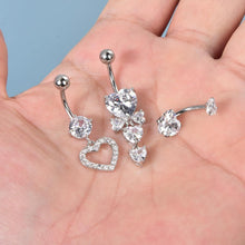 Bauchnabelpiercing Set 316L Chirurgenstahl 14Gauge 10mm