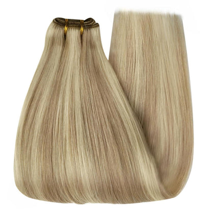 Blond Echthaar Tressen 40cm – Remy Haare, 100g