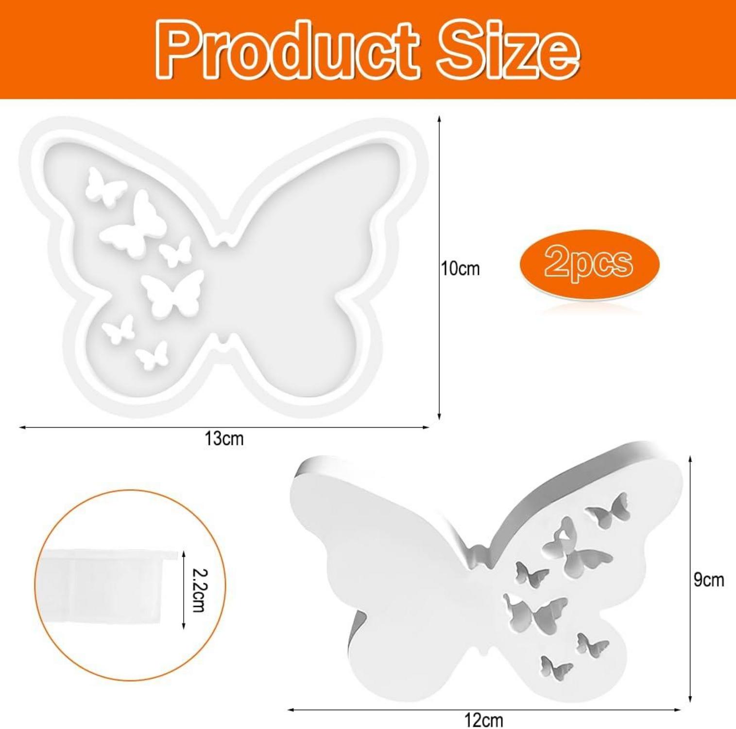 Silikonform Set Schmetterling Gießformen Gipsform Kerzen 2