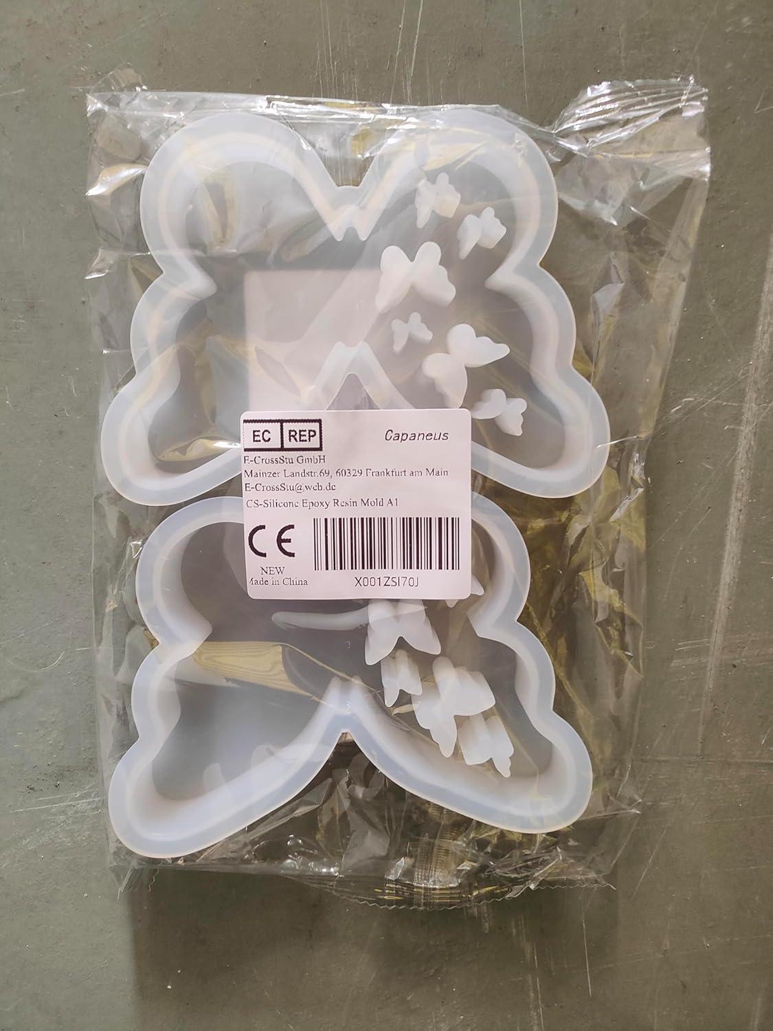 2er Set Silikonform Schmetterling Gießformen Gipsform Kerzen Sommer & Frühling