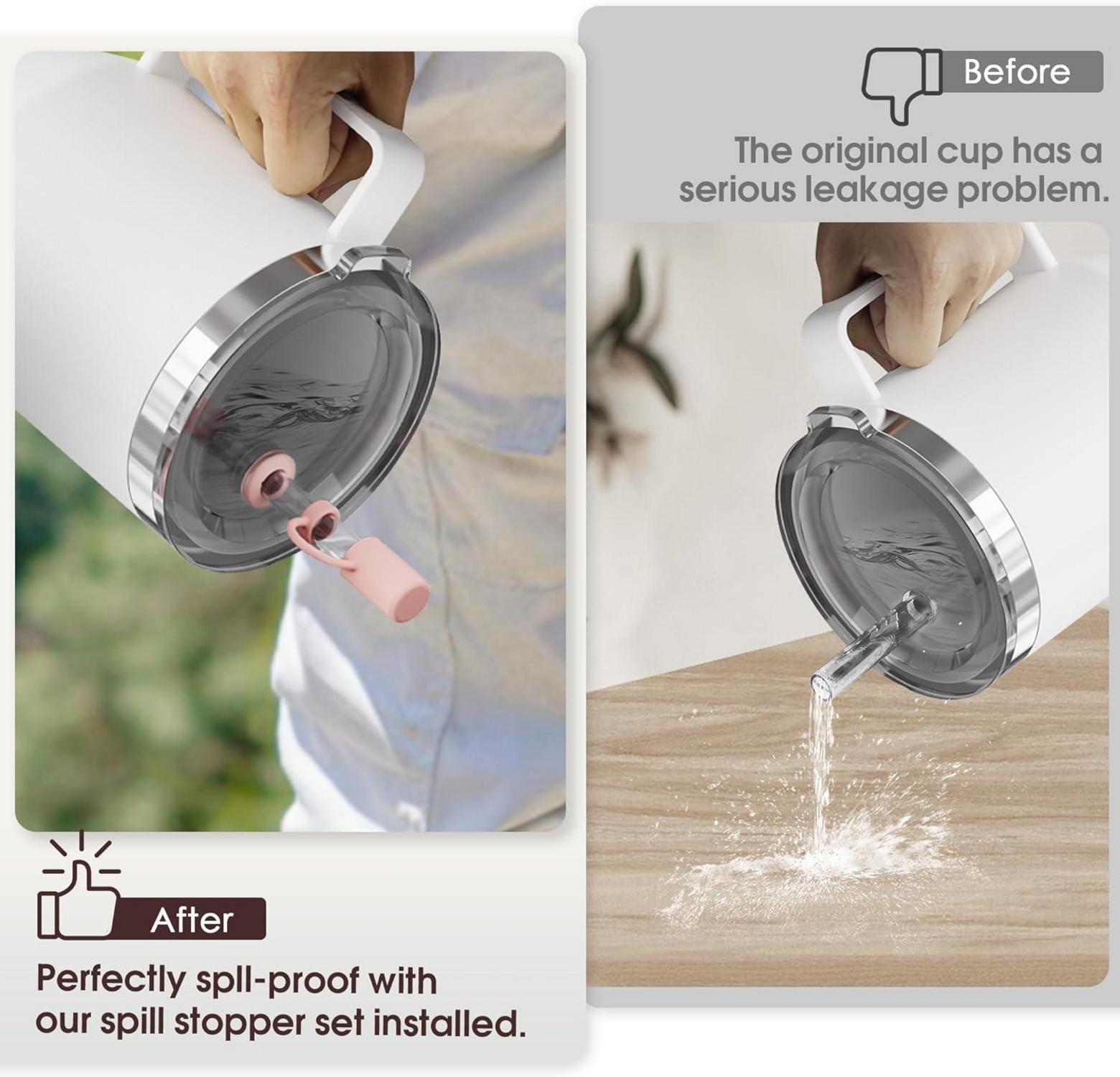 3 Sets Silikon Auslaufschutz für Yeti Rambler Strohhalm Becher Zubehör