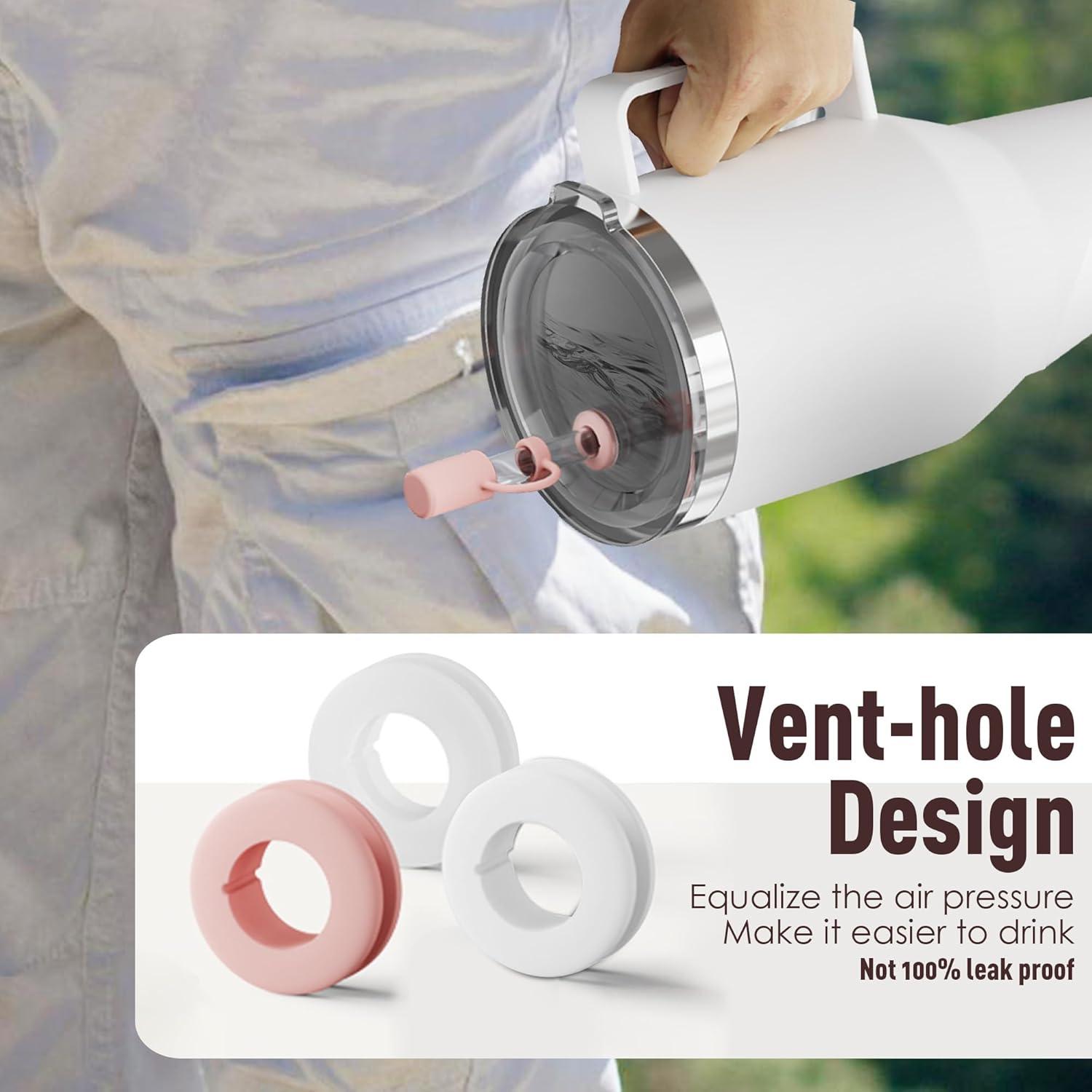 3er Set Silikon Auslaufschutz für Yeti Rambler