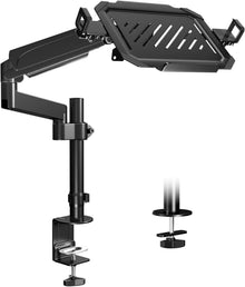 Monitor Arm mit Laptop Halterung für 17-32 Zoll LCD LED Bildschirm