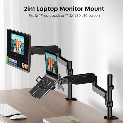 Monitor Arm Laptop Halterung 17-32 Zoll LCD LED Bildschirm