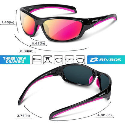 Sportbrille polarisiert UV400 TR90 ultraleicht für Damen Herren