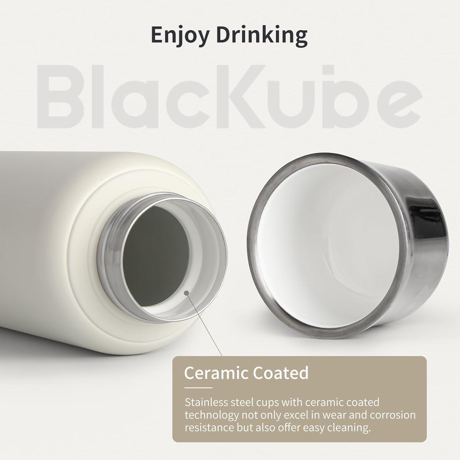 Blackube 520ml Edelstahl Thermoskanne mit Trinkbecher