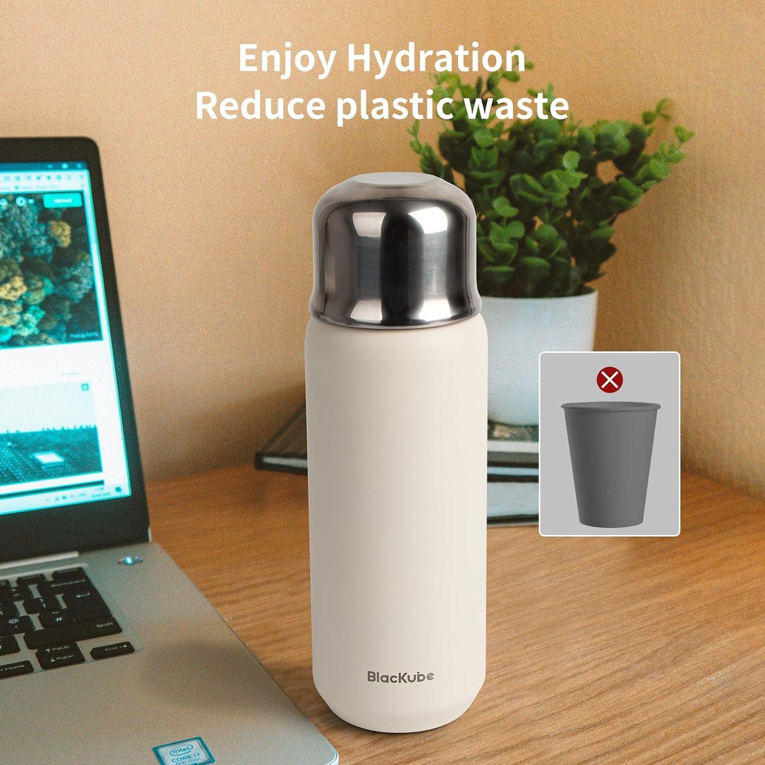 Blackube 520ml Edelstahl Thermosflasche mit Trinkbecher für Büro und Outdoor