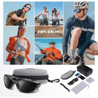 Sportbrille polarisiert UV400 TR90 ultraleicht Herren Damen