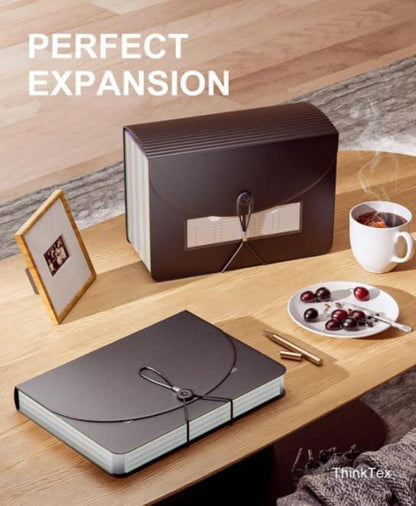 Dokumentenmappe A4 26 Taschen Erweiterbarer Akkordeon Datei Organizer