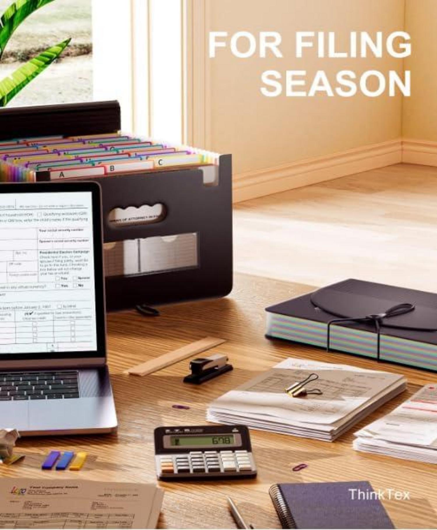 Dokumentenmappe A4 26 Taschen Erweiterbar Akkordeon Organizer