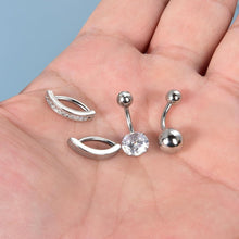 Candyfancy Bauchnabelpiercing Set 316L Chirurgenstahl 14G