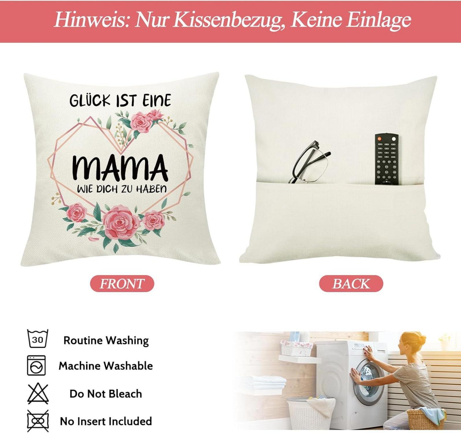 Sunia Mama Geschenk Weihnachten Kissenbezüge 45x45cm Dekokissen Taschen