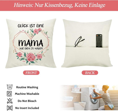 Sunia Mama Geschenk Weihnachten Kissenbezüge 45x45cm Dekokissen Taschen