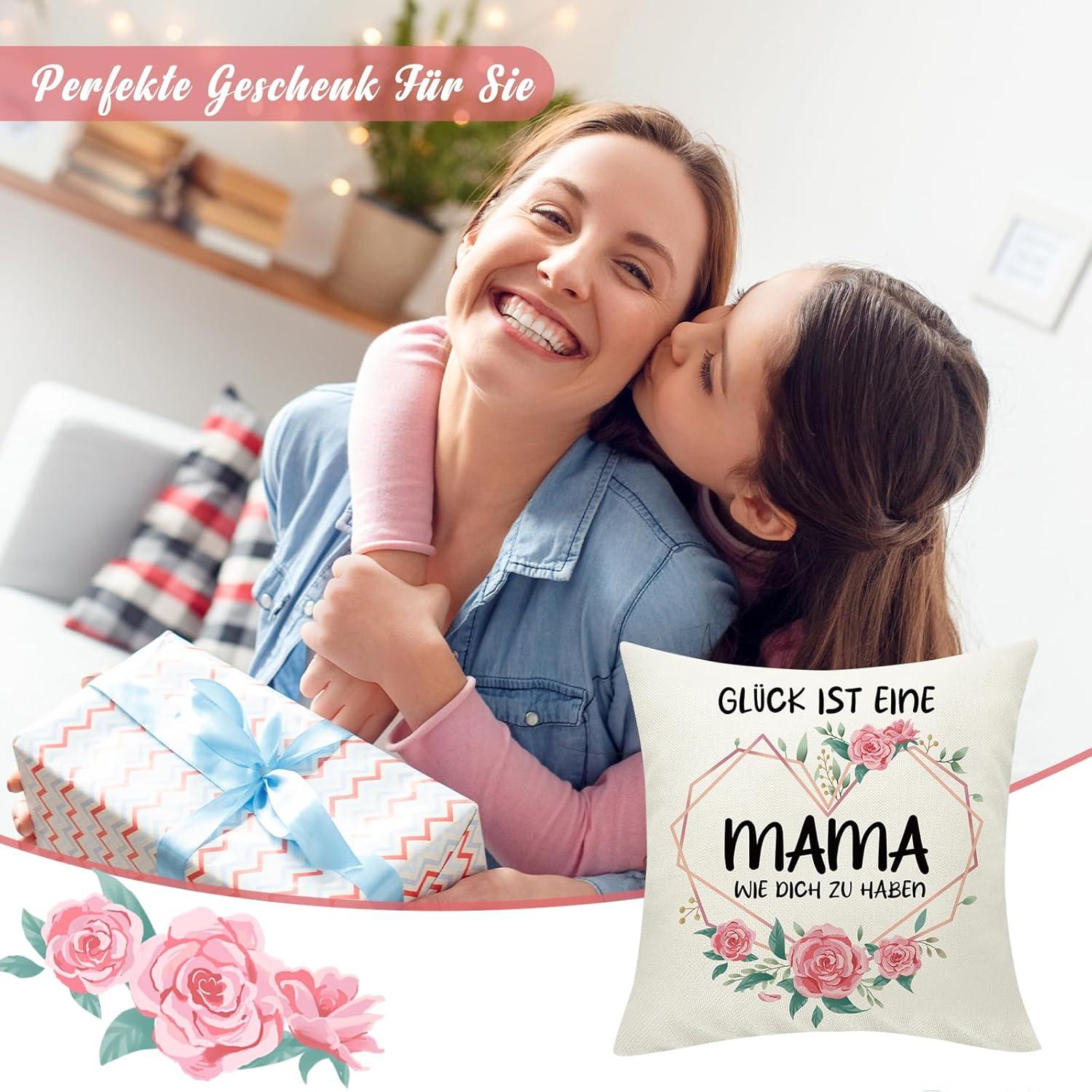 Sunia Mama Kissenbezug 45x45 Weihnachtsgeschenk Dekokissen Taschen