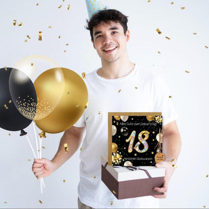 Luckeey Geldgeschenke 18. Geburtstag Verpackung Umschläge Grußkarte