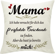 Sunia Weihnachtsgeschenk Mama Kissenbezüge 45x45cm mit Taschen