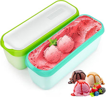 Eisbehälter für Speiseeis 2 Stück Aufbewahrung Gefrierdosen