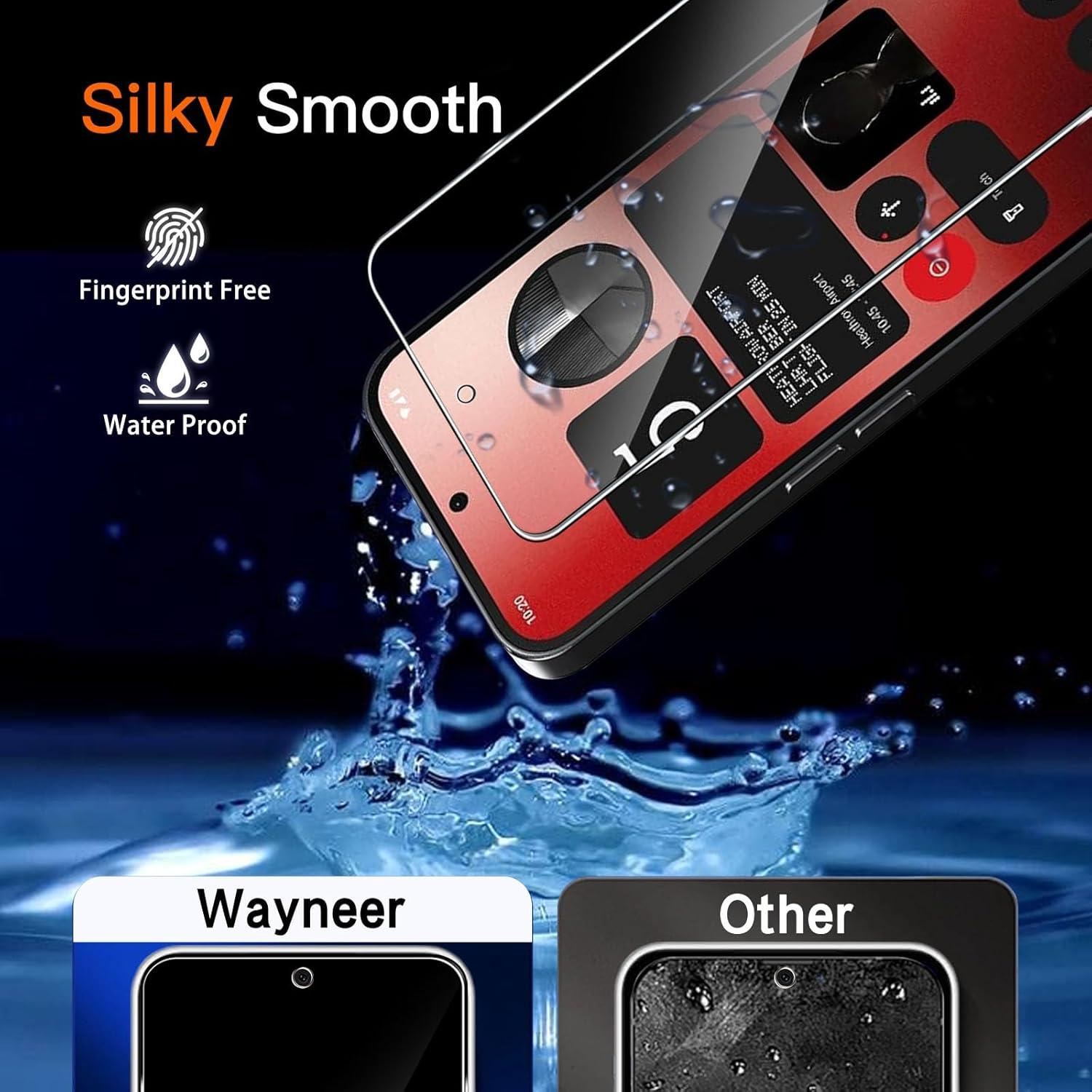 Wayneer Schutzfolie für Nothing Phone 2A Panzerglas 6er Set