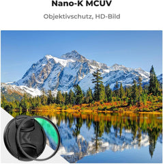 49mm UV Filter mit Objektivdeckel und Reinigungstuch