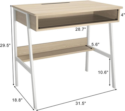 Computertisch mit Stauraum 80