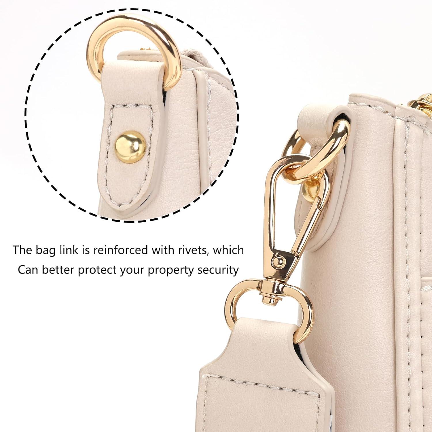 Kleine Damen Umhängetasche Crossbody Bag Handytasche Beige