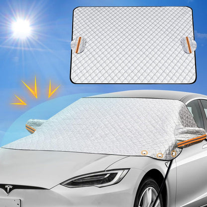 Sonnenschutz Frontscheibenabdeckung mit Magnet Fixierung 240×220cm