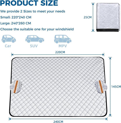 Sonnenschutz Frontscheibenabdeckung Auto SUVs 240x220cm Magnete