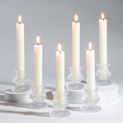 Moderne Glas Kerzenhalter Set für dekorative Tischdekoration