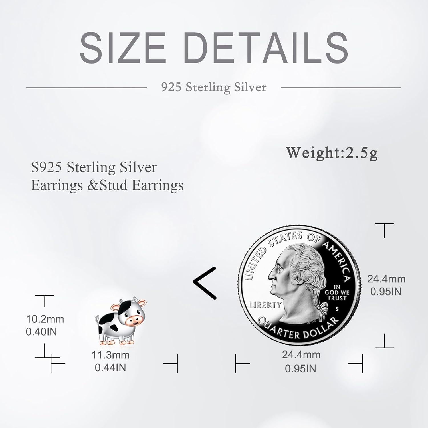 VONALA Tier Ohrstecker 925 Sterling Silber für Mädchen Damen Geburtstag