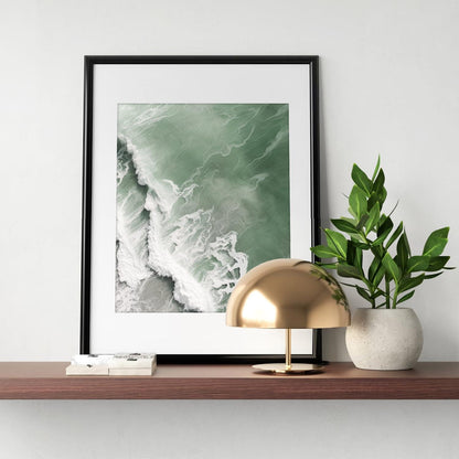 Strand Wandbilder 6er Set Salbei Grün Botanische Drucke 20x25cm