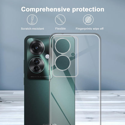 Crystal Clear Silikonhülle für Oppo Reno 11 F Handytasche