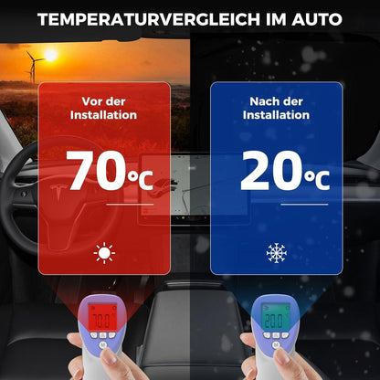FREESOO Sonnenschutz Auto Frontscheibe Faltbarer Block 140x70cm 145x70 cm