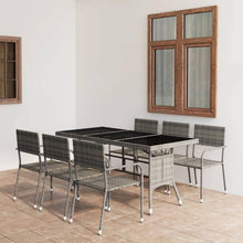 Garten Essgruppe 6 Personen, Gartenmöbel Rattan Set