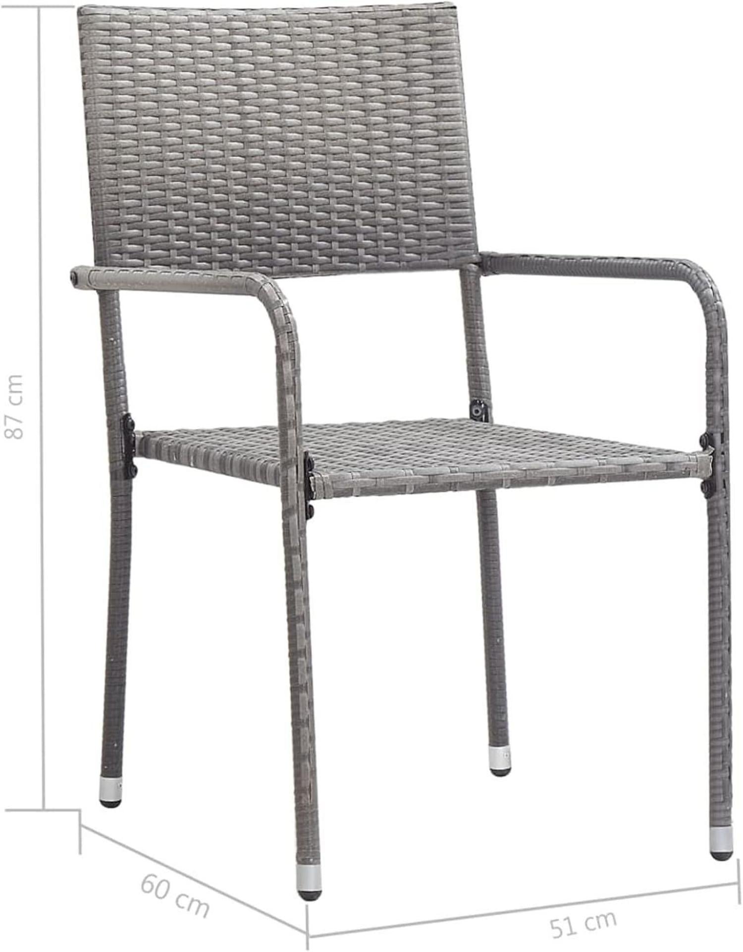 Poly Rattan Gartenmöbel Set Anthrazit 7-TLG. 6 Personen