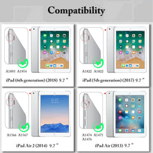EasyAcc iPad 9.7 Zoll Hülle Matt Dunkelgrün Auto Wake/Sleep