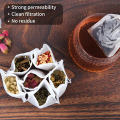 500 Stück Teebeutel für losen Tee Papier Teefilter 7x9cm selbstbefüllen Duftender Gewürze Vanille Lavendel Kaffee