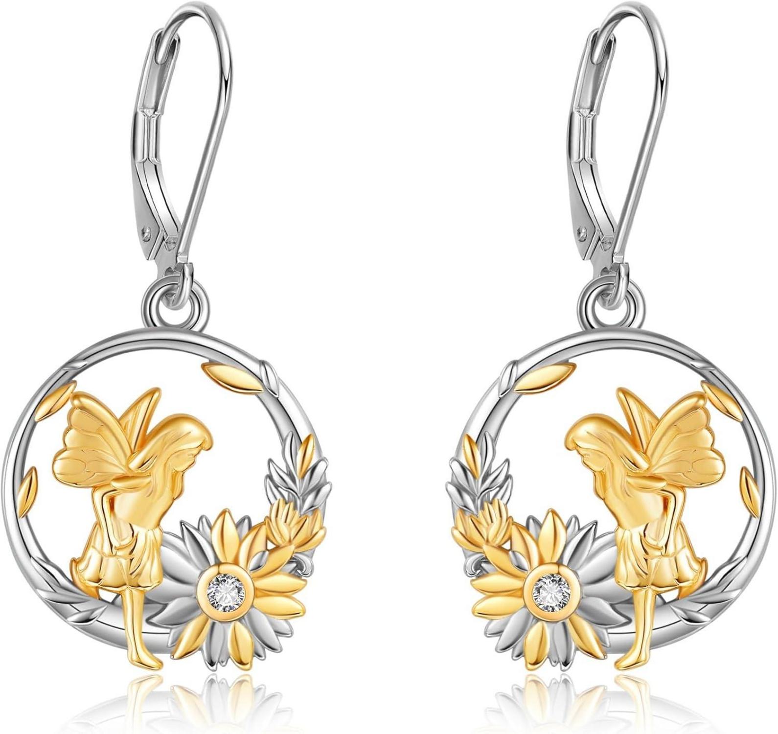 Engelohrringe 925 Sterling Silber Erstkommunion Geschenk