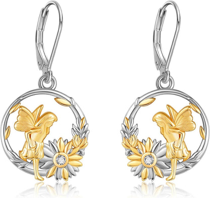 Engelohrringe 925 Sterling Silber Erstkommunion Geschenk