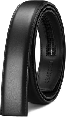 Automatik Ledergürtel ohne Schnalle für Herren 35mm Schwarz