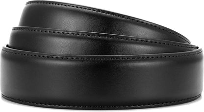 Automatik Ledergürtel ohne Schnalle für Herren 35mm Schwarz
