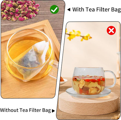 250 Stück Teebeutel 7x9 cm Teefilter Papier Duftender Tee Vanille Lavendel